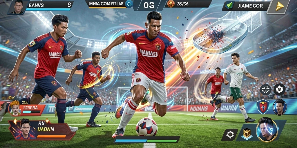 Kompetisi seru antar pemain di turnamen.